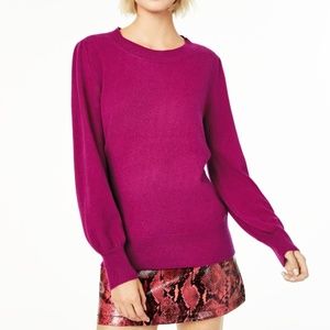 100% Cashmere Sweater with Balloon Sleeves NWT